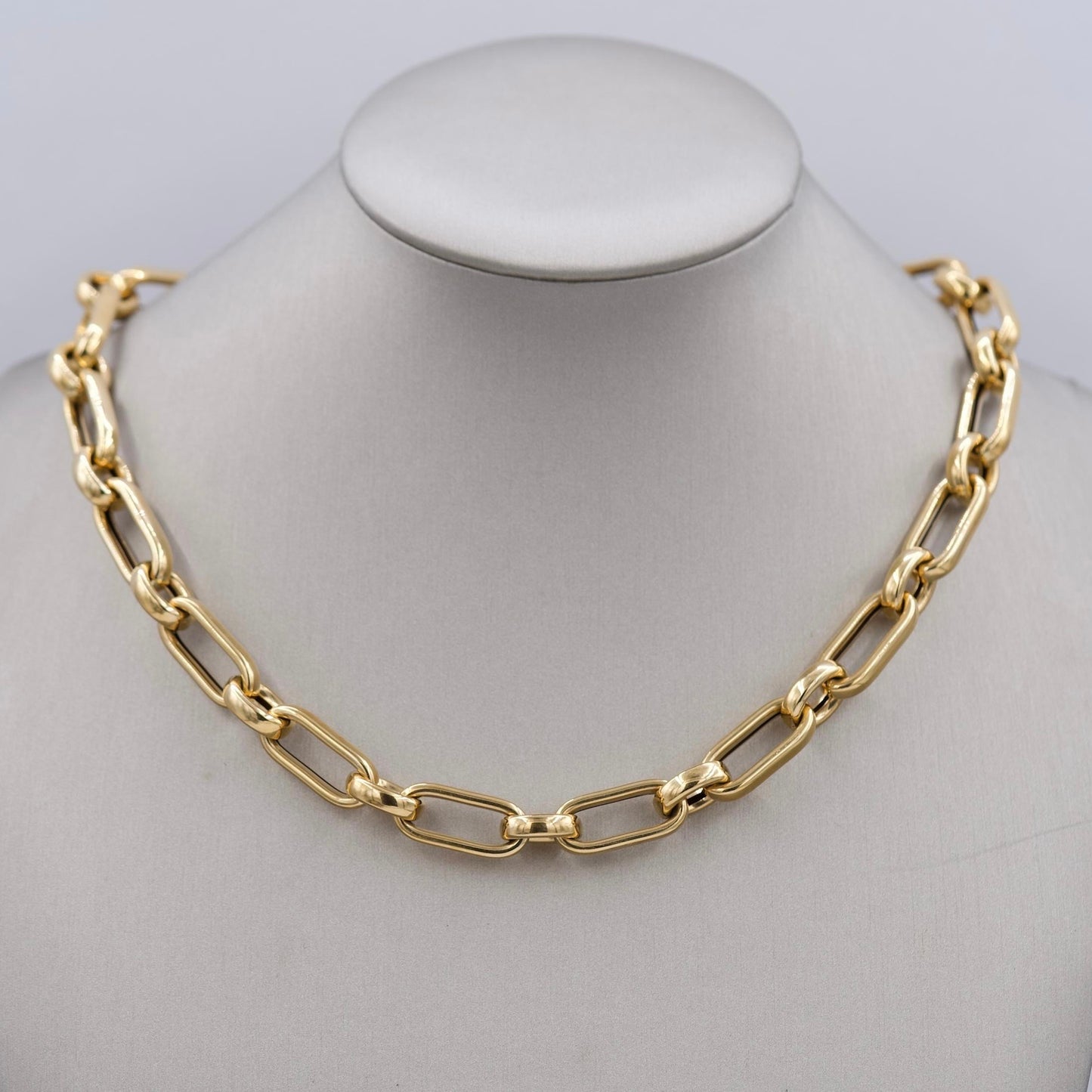 Yellow Gold Chain Necklace 46cm
