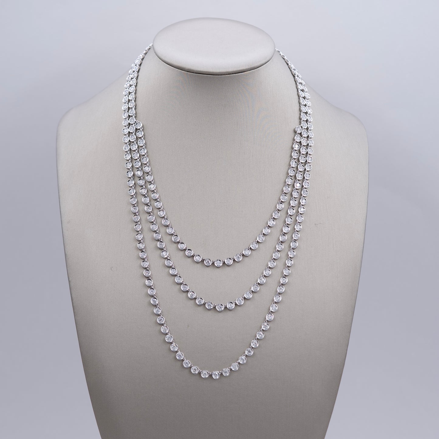 Multi-Strand Diamond Necklace