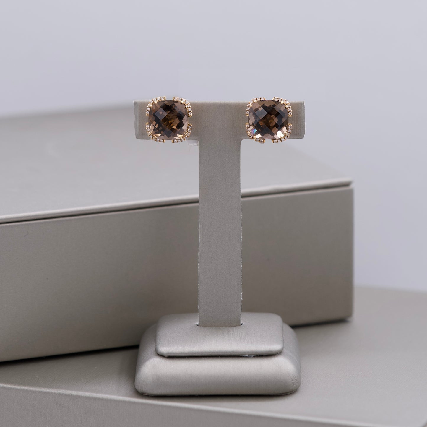 Brown Diamond Earrings