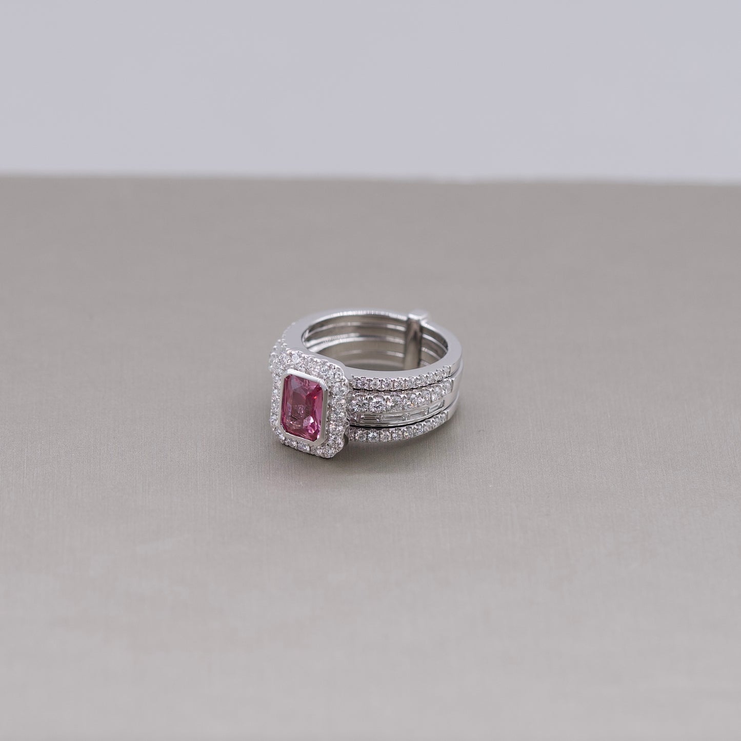 Padparadscha Sapphire Ring