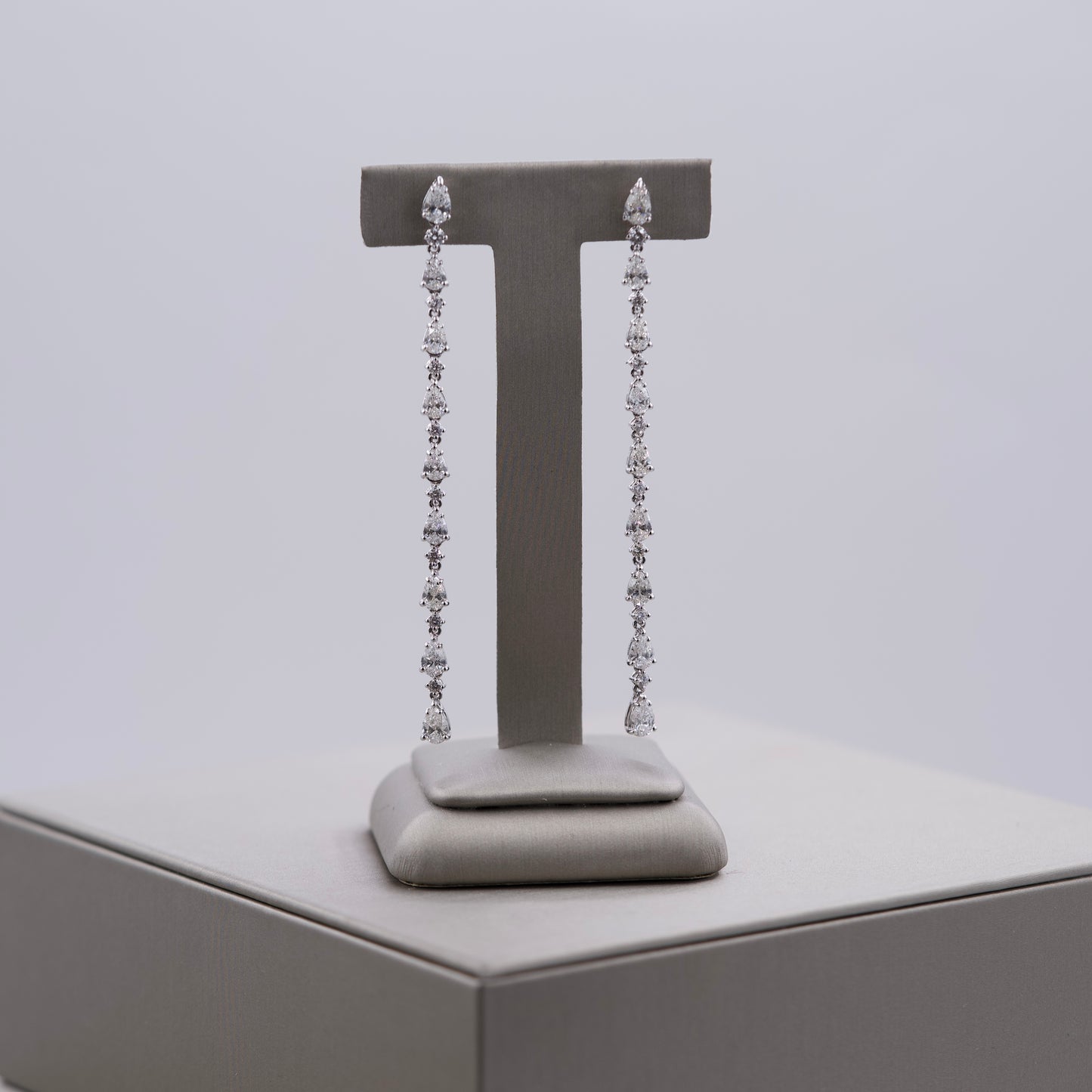 Diamond Drop Down Earrings