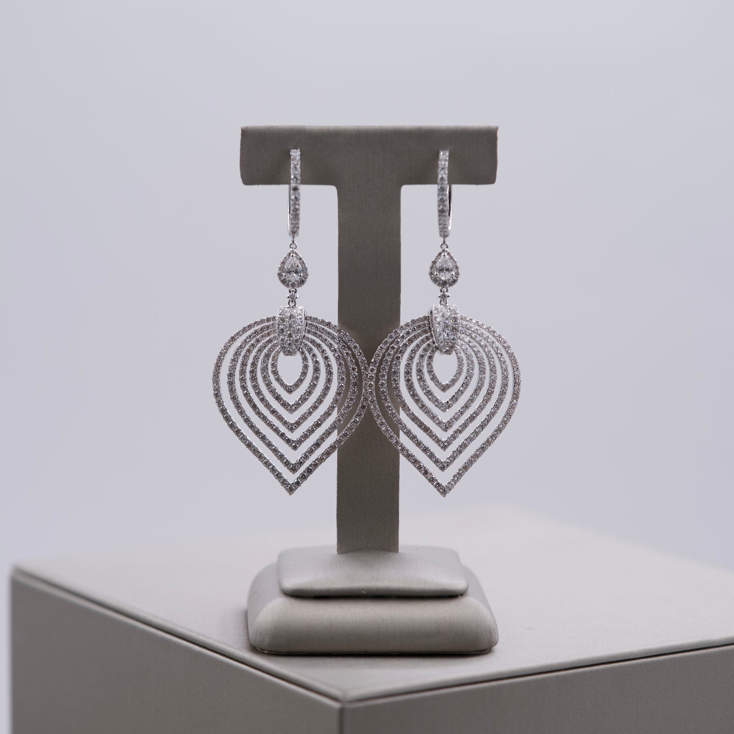 Diamond Leaf Earrings