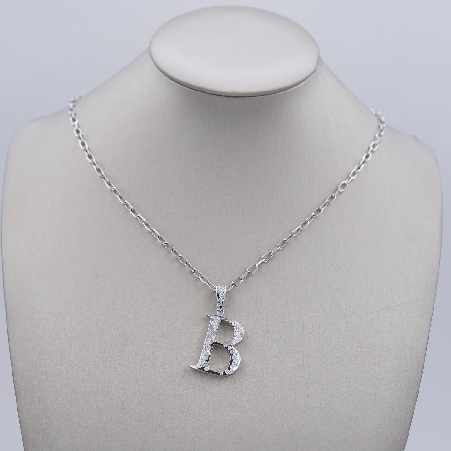 B Diamond Necklace