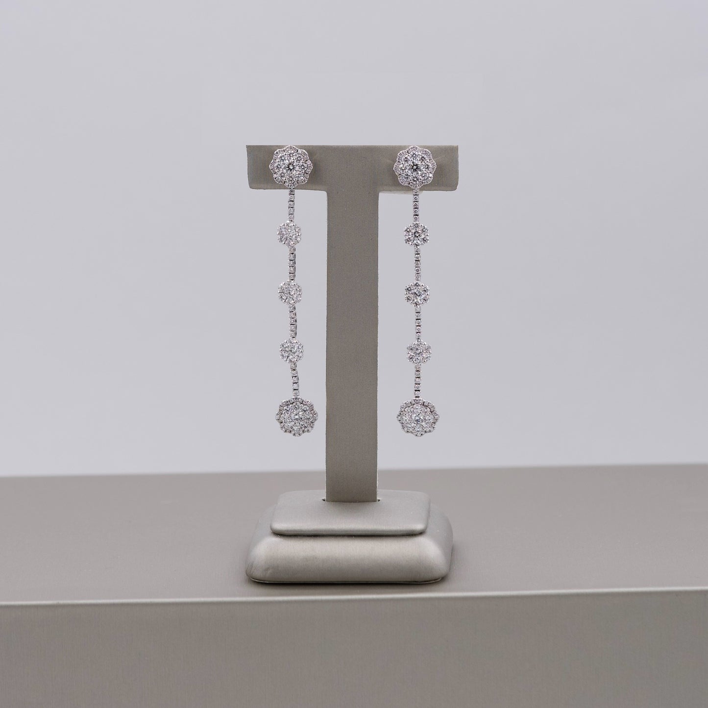 Damaso Drop-Down Flower Earrings