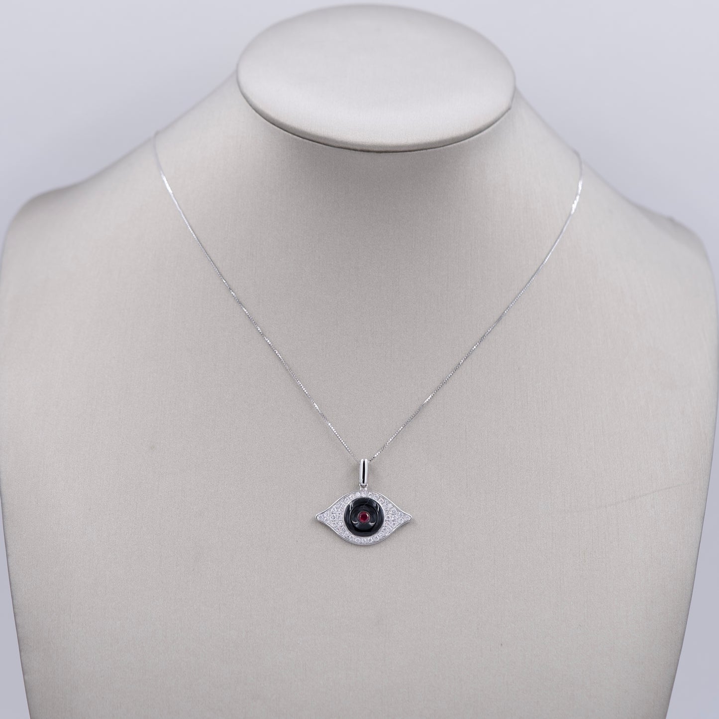 Black Onyx Eye Necklace