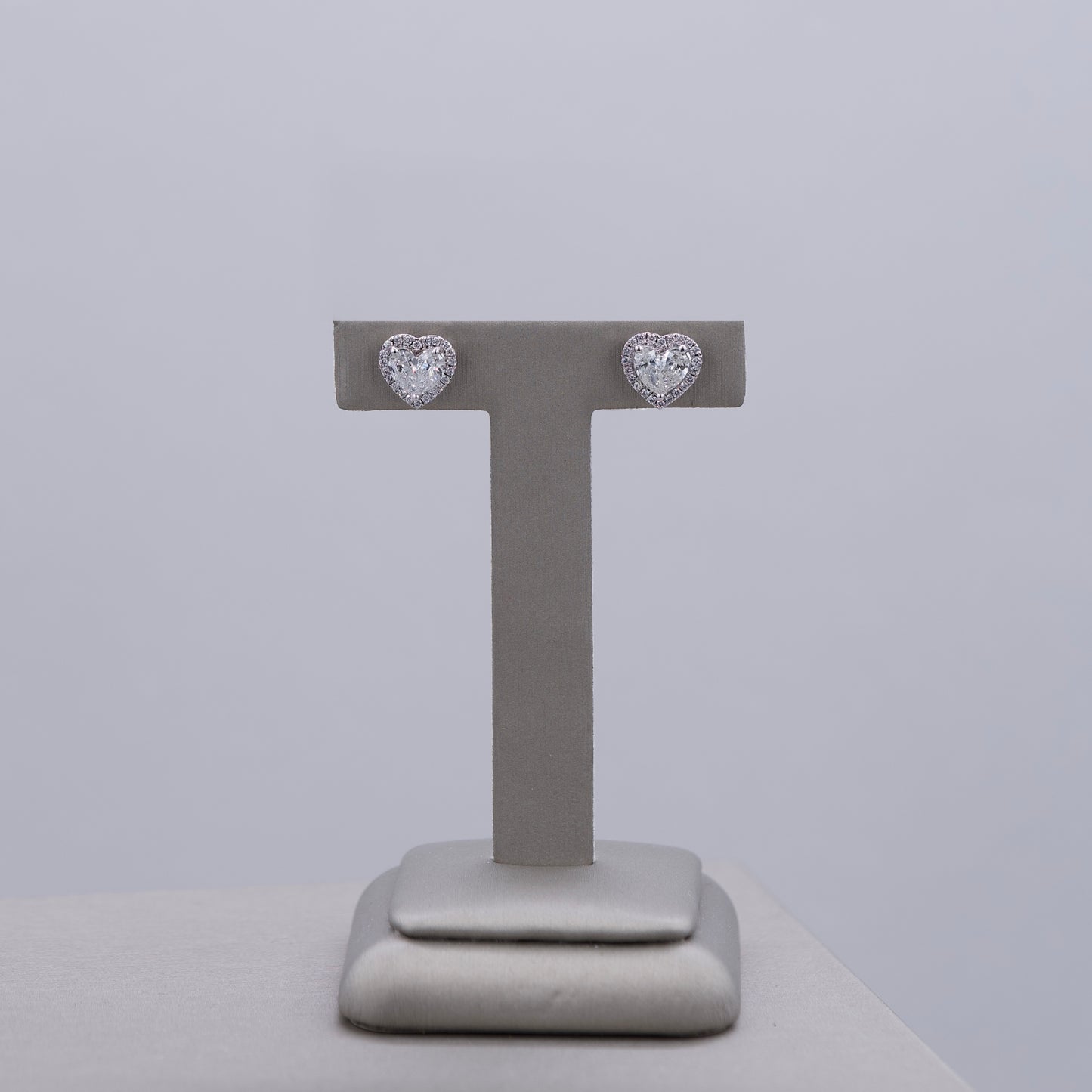 Diamond Heart Earrings