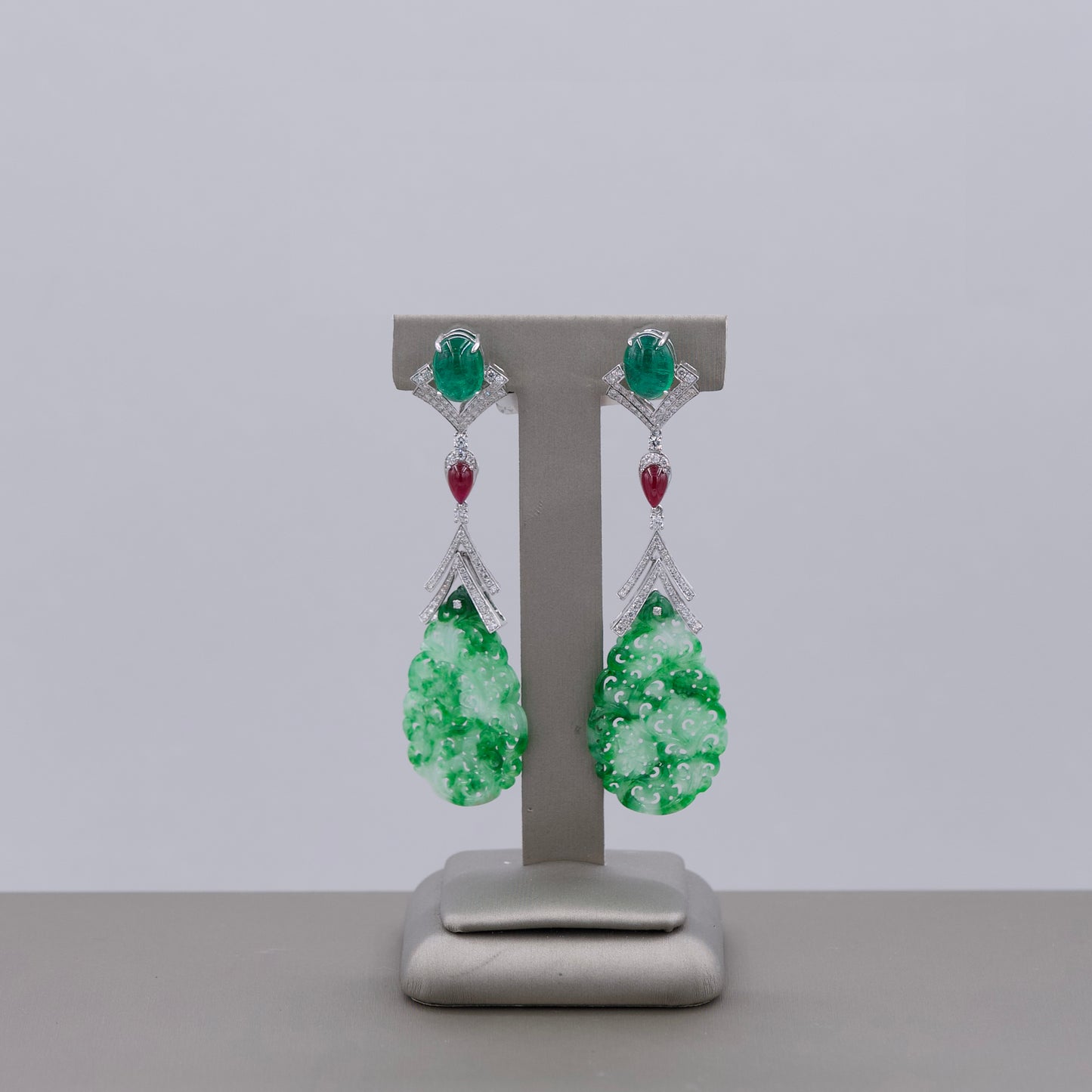 Dangling Jade Earrings