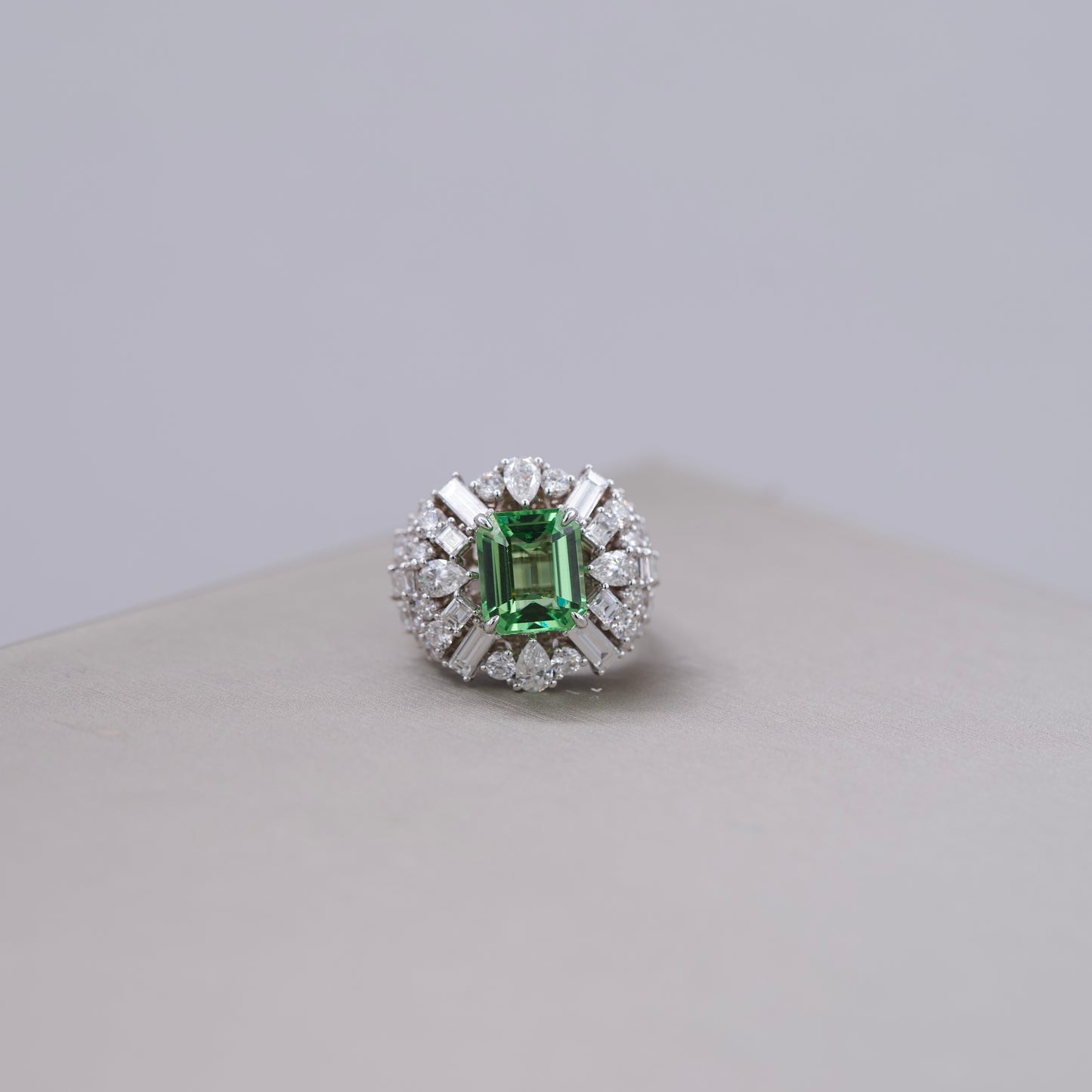 Green Garnet Ring