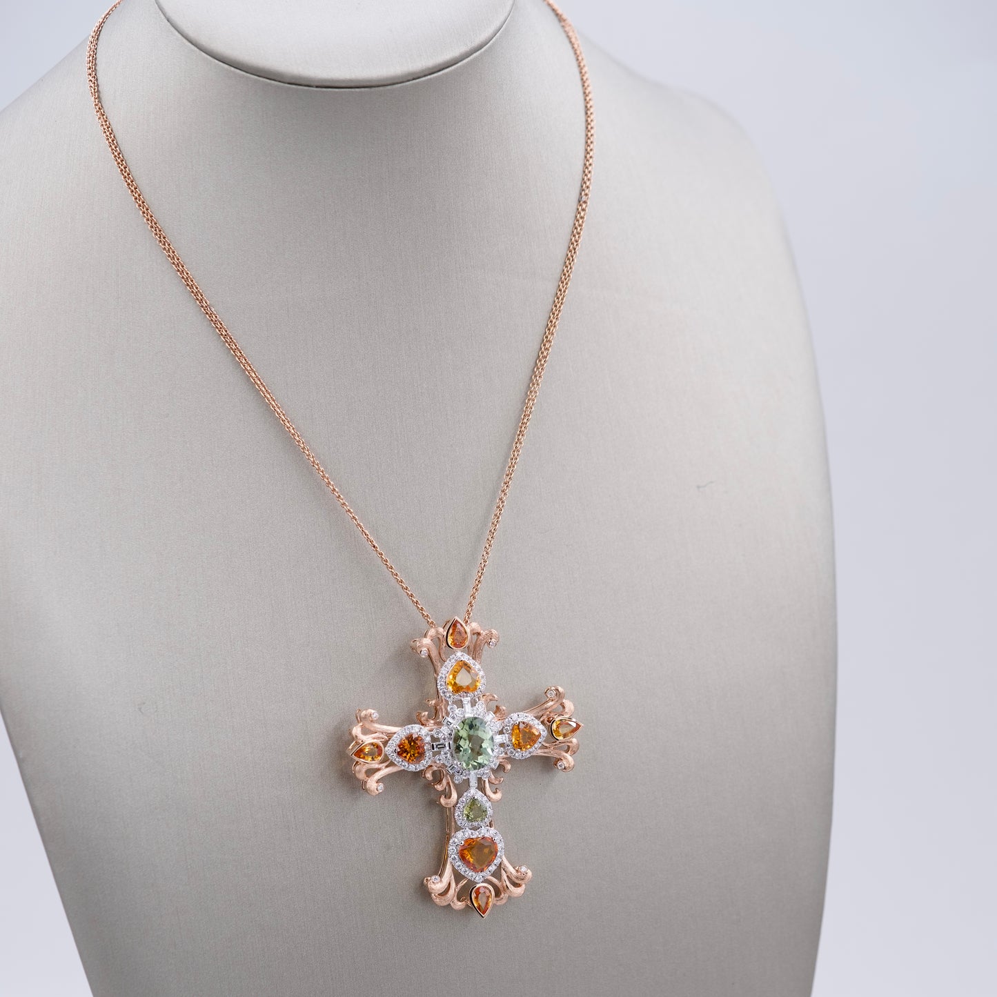 Rose Gold Cross Pendant