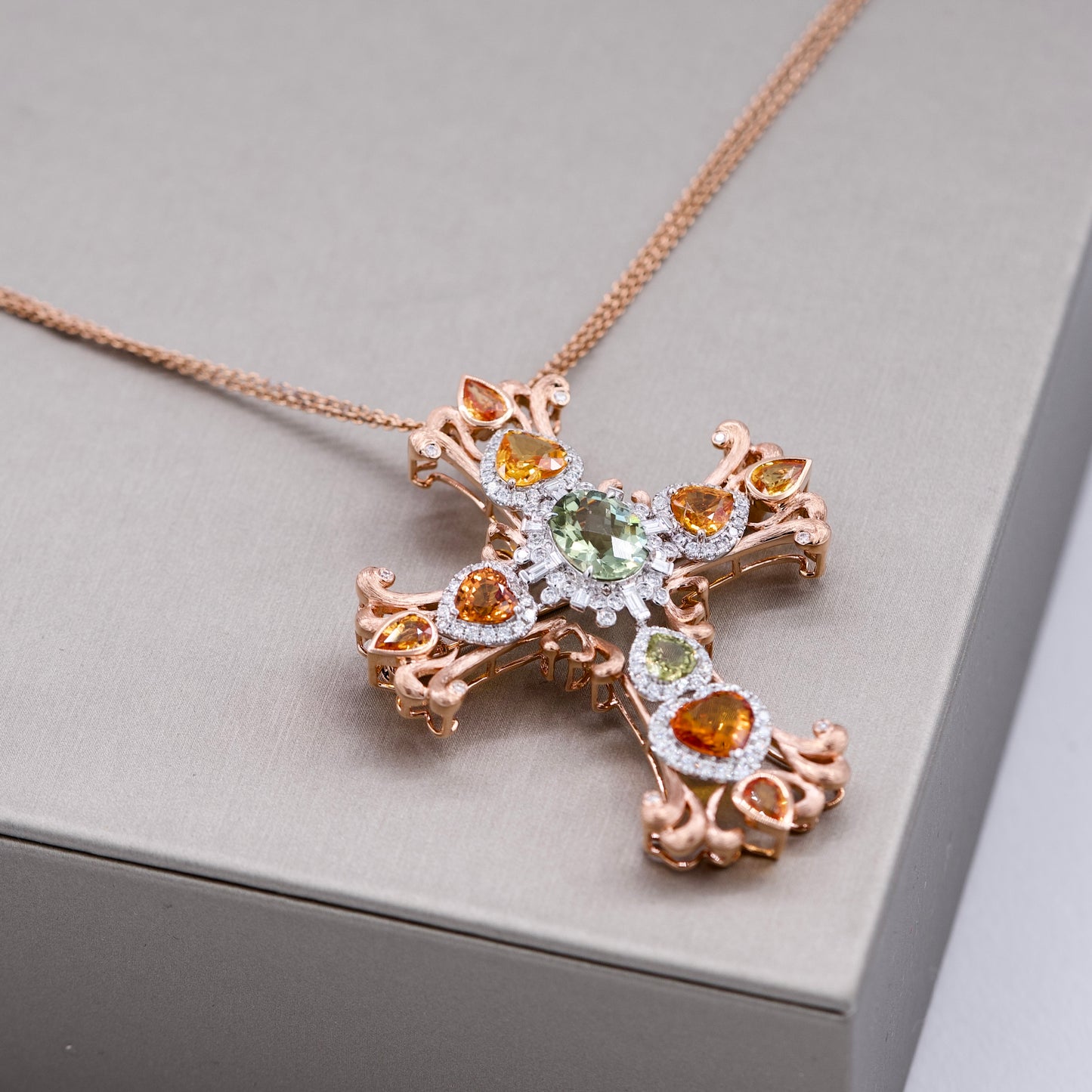 Rose Gold Cross Pendant