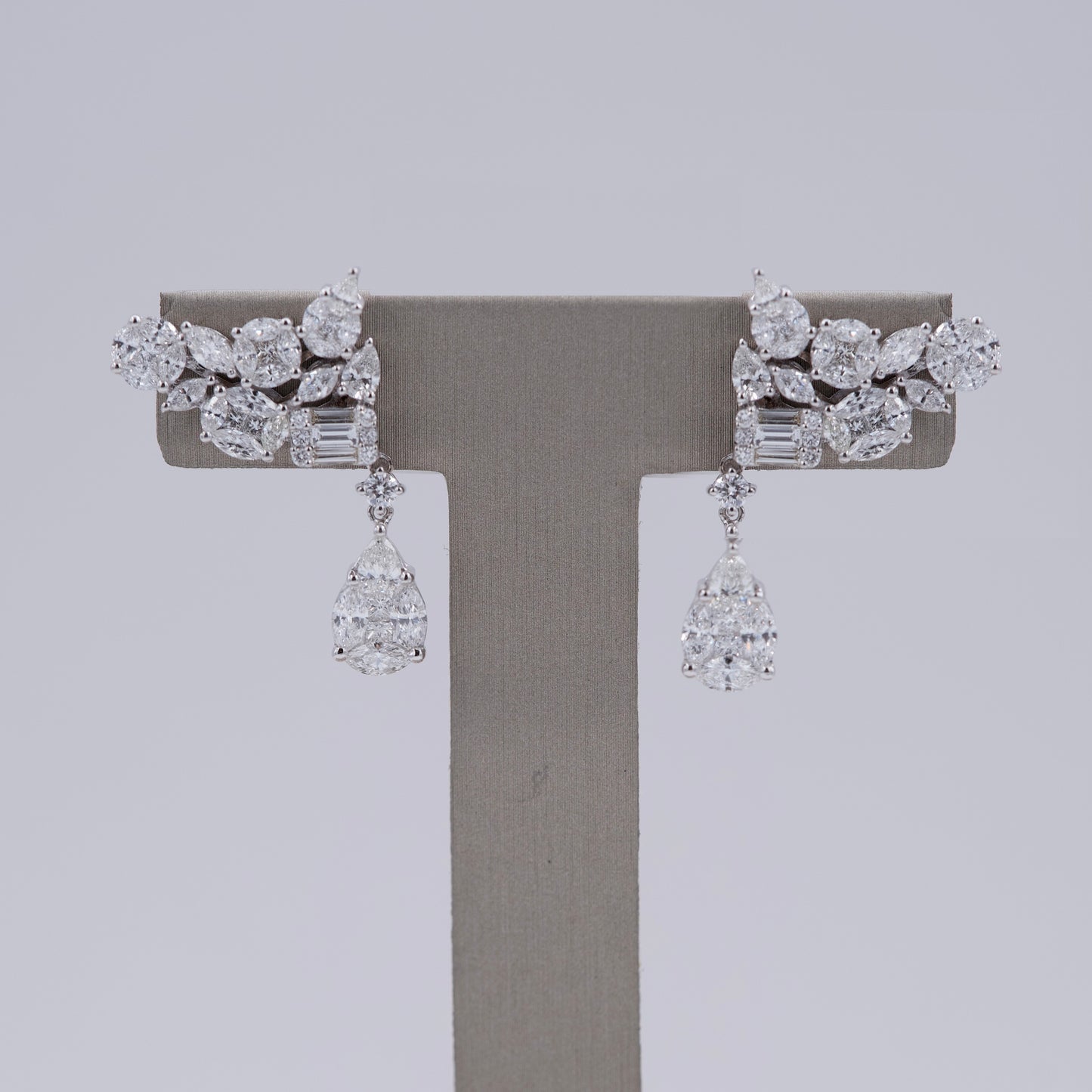 Composite Mix Diamonds Earrings