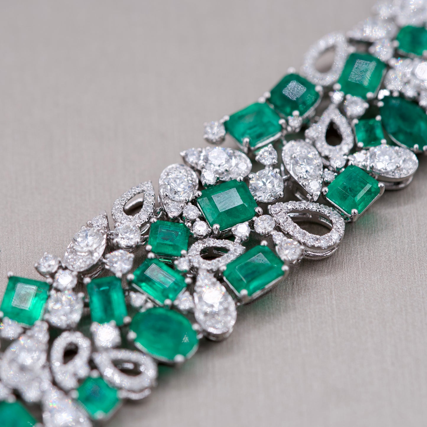 Emeralds & Diamonds Choker / Bracelet