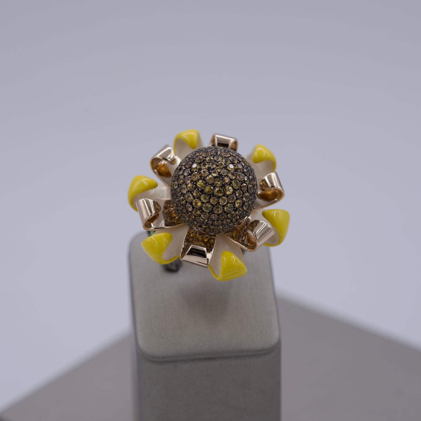 Paolo Piovan Enamel Flower Ring