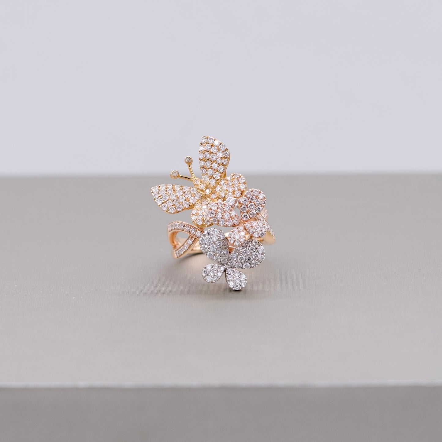 3 Butterfly Trinity Ring RG