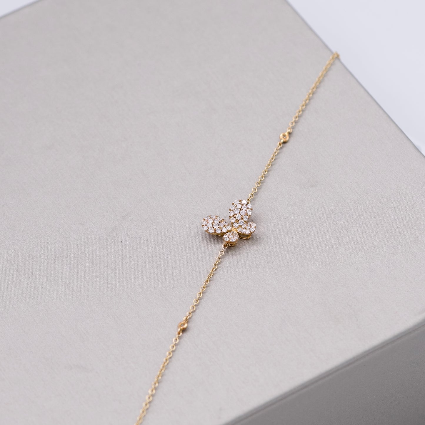 Butterfly Diamond Bracelet YG