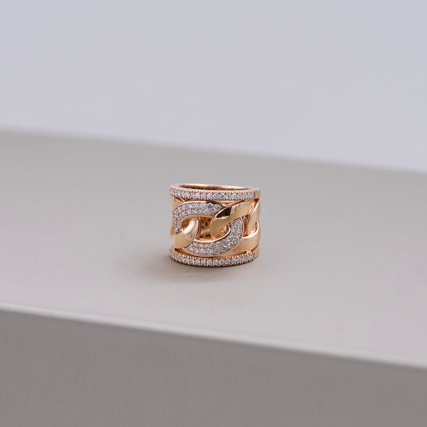 Damaso Rose Gold & Diamond Ring