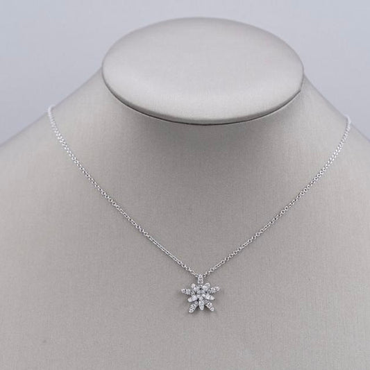 Diamond Snowflake Necklace