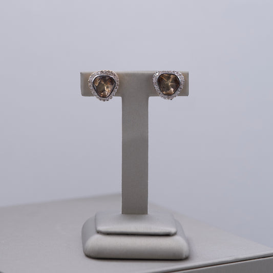 Brown Diamond Earrings