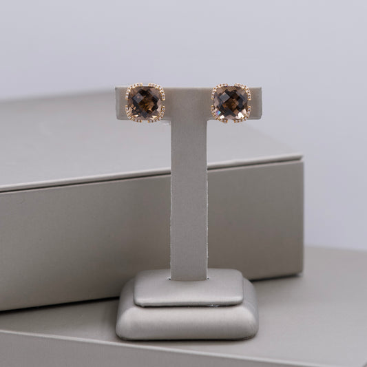 Brown Diamond Earrings