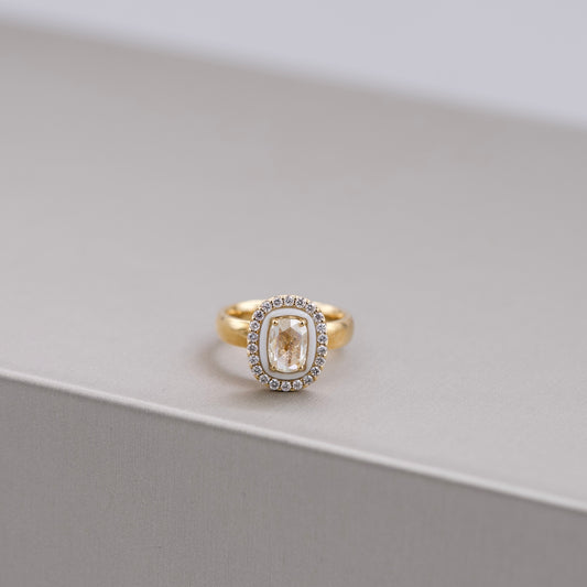 Oval-Cut Diamond Ring