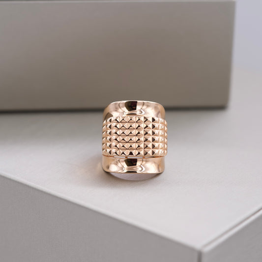 Textured Rose Gold Ring
