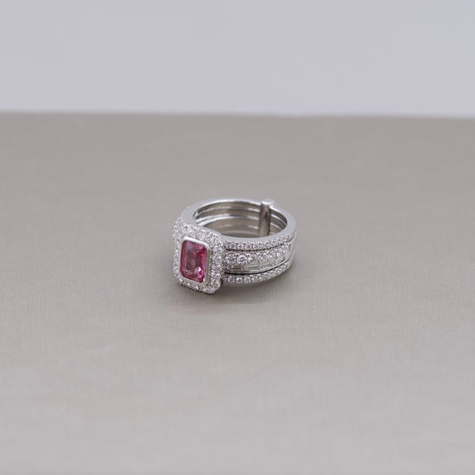 Padparadscha Sapphire Ring