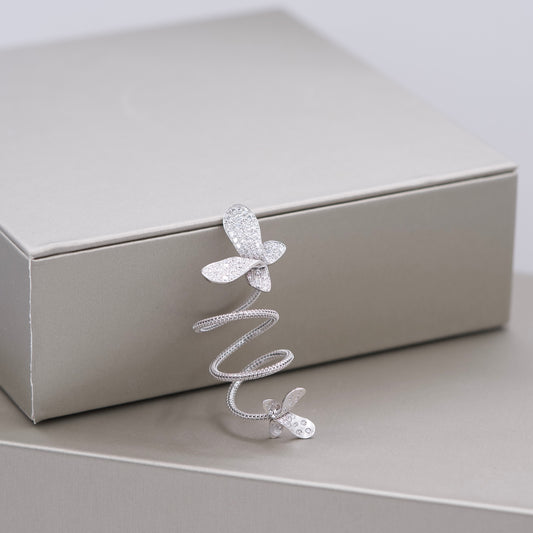 Wraparound Butterfly Diamond Ring