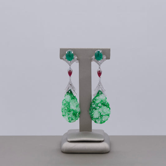 Dangling Jade Earrings