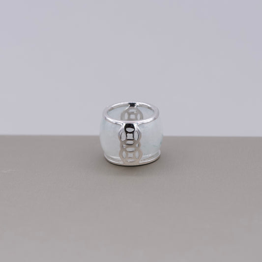 Oriental White Jade Ring