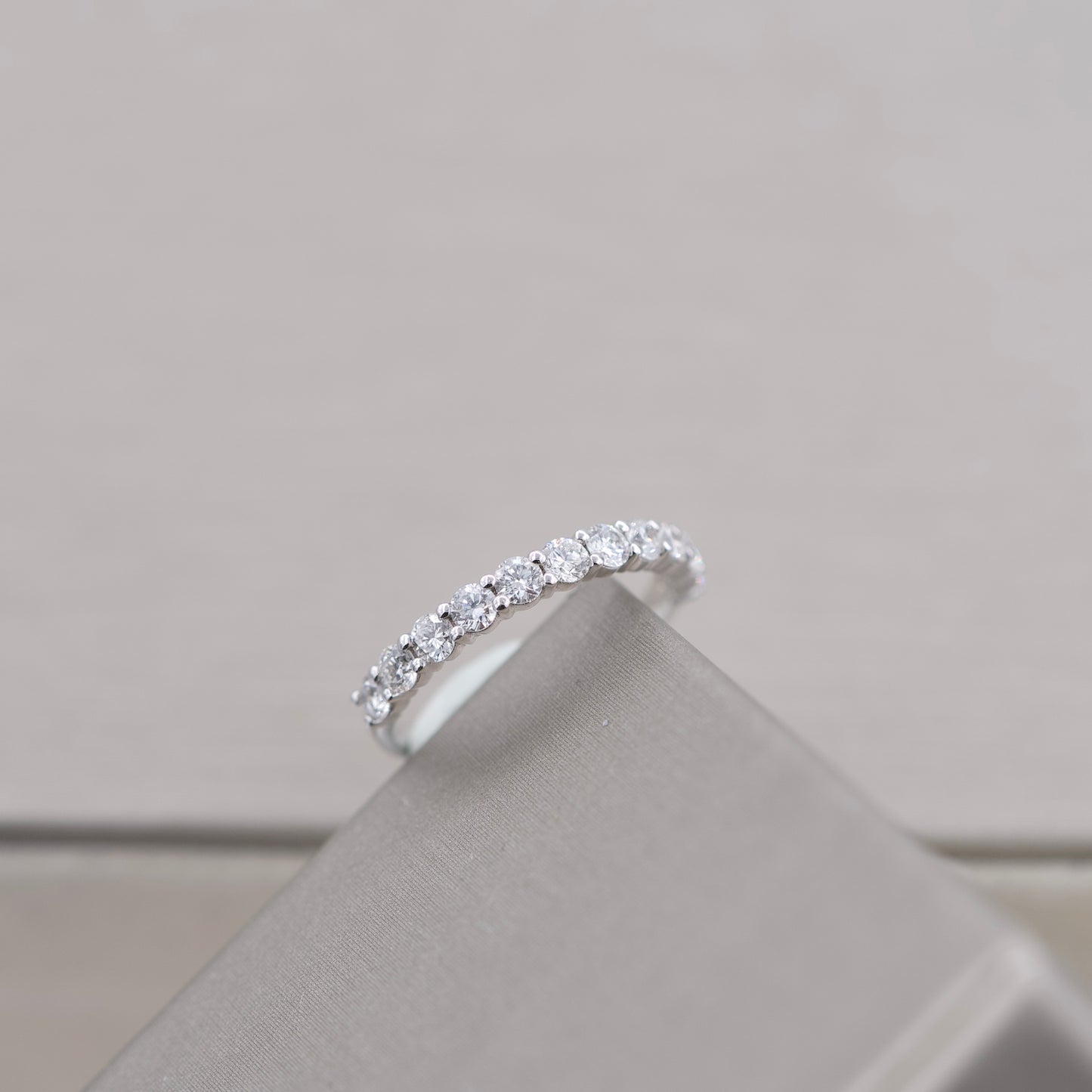 Half Diamond Eternity Ring