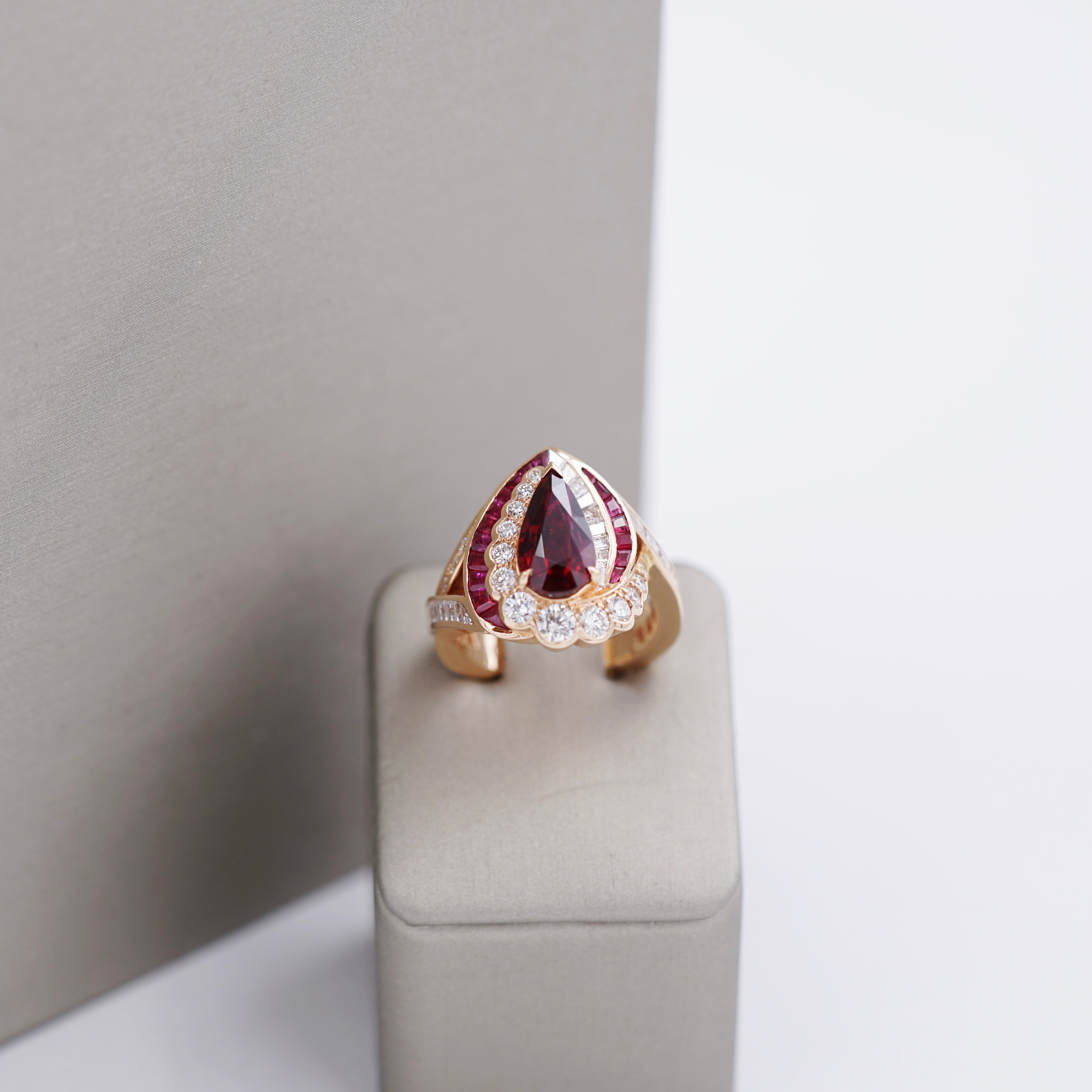 Pigeon blood diamond on sale