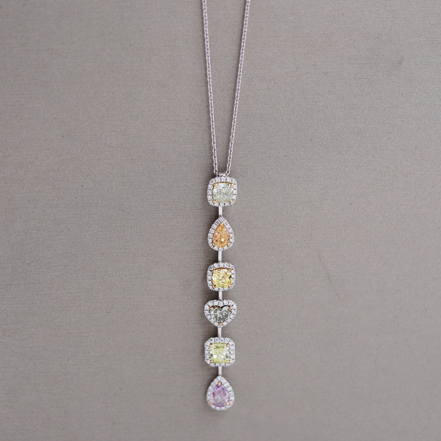 Pastel Gemstone Necklace