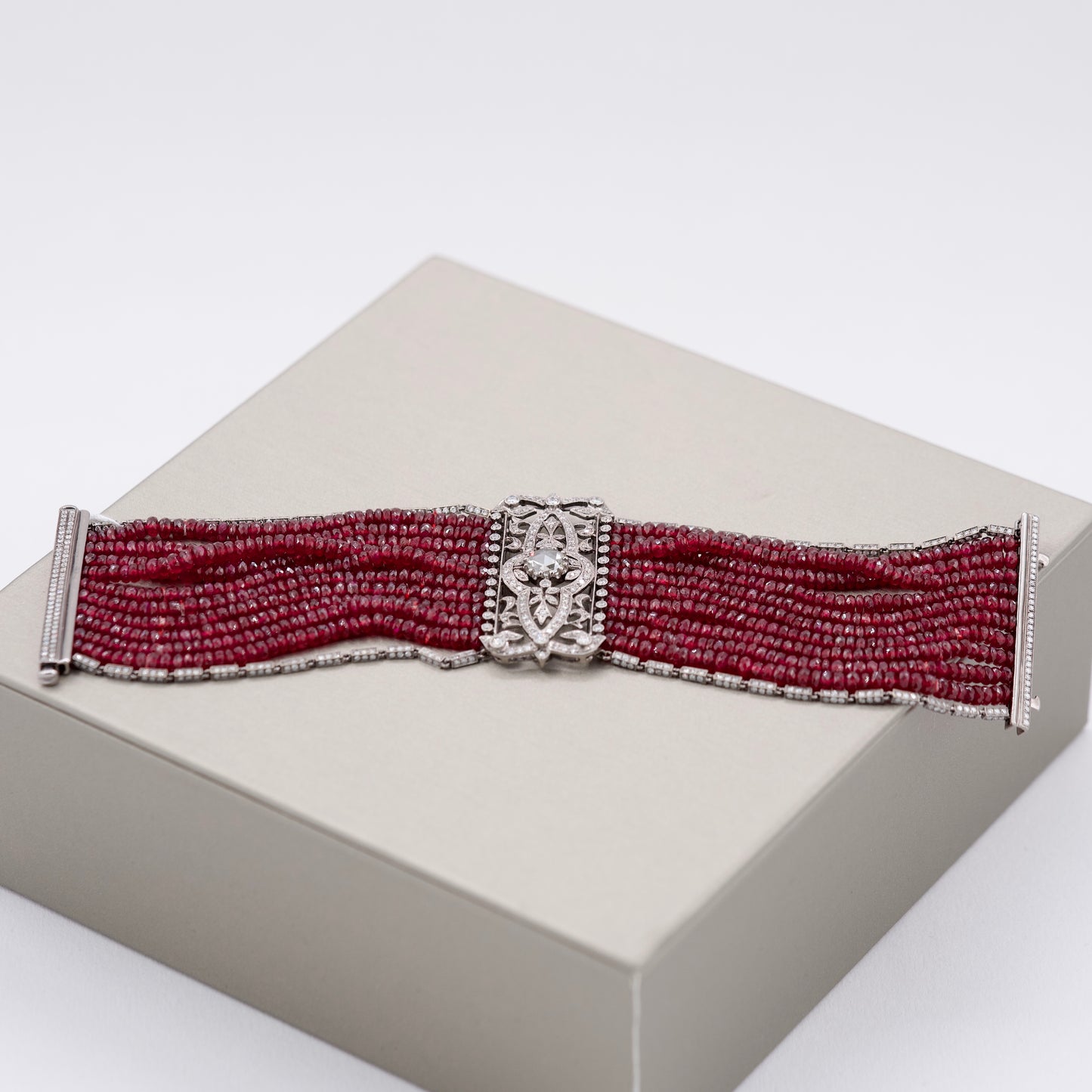 Ruby Bead Bracelet