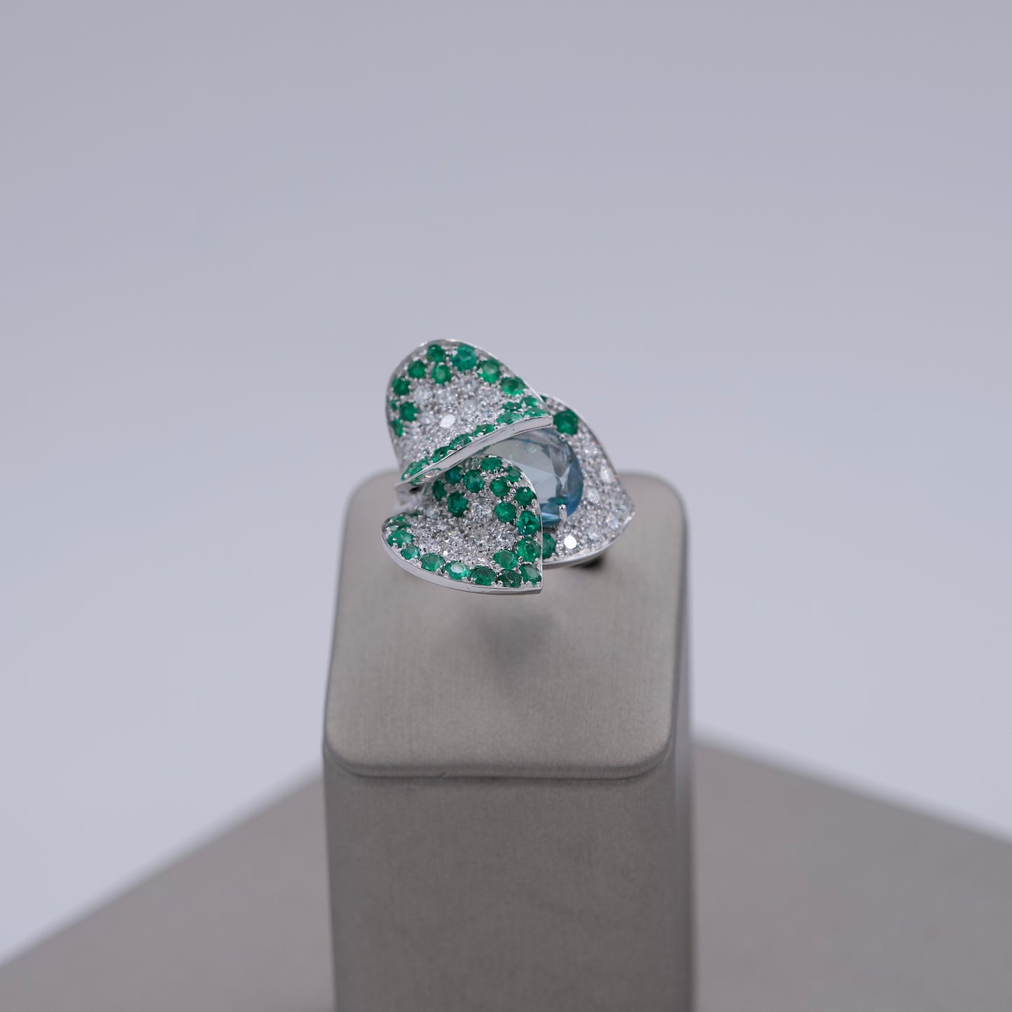 Paolo Piovan Emerald Leaf Ring