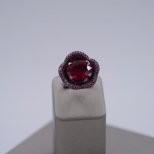 Paolo Piovan Ruby Flower Ring
