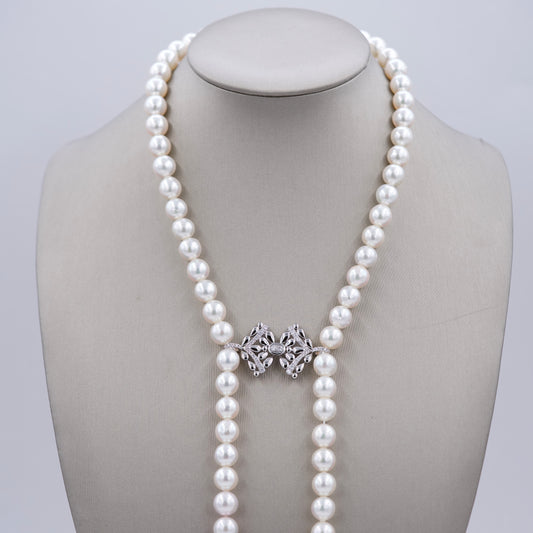 Princess Tiara Pearl Necklace / Bracelet & Detachable Hook