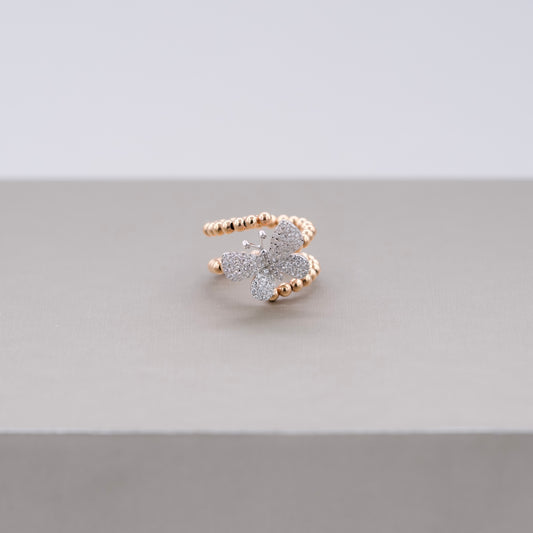 Butterfly Ring Bead Wraparound Ring RG
