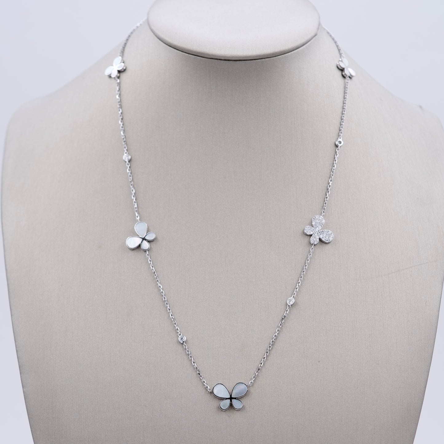 Pearl Butterfly Drape Necklace