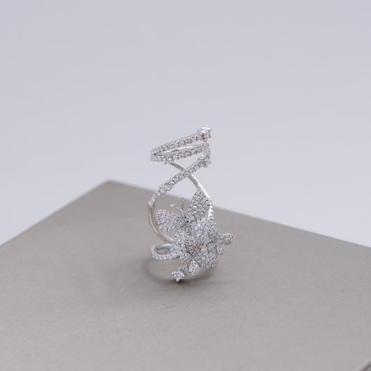 Short Butterfly Movement Ring WG