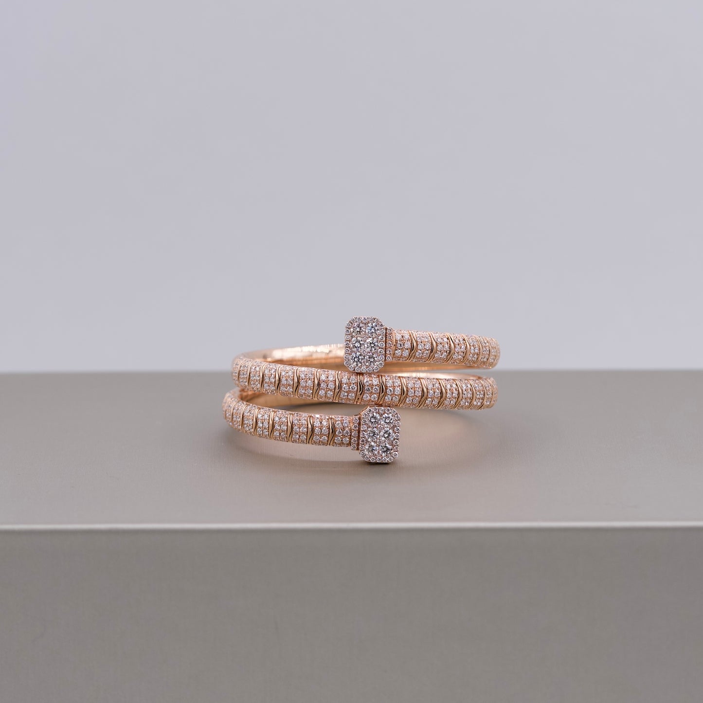 Damaso Rose Gold Wrap Bangle