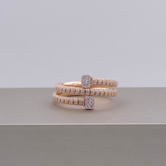 Damaso Rose Gold Wrap Bangle