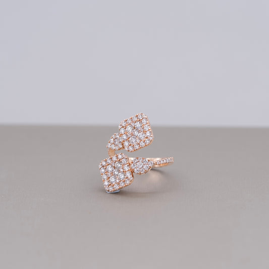 Damaso Rose Gold and Diamond Ring