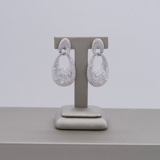 Damaso Diamond Oval Earrings