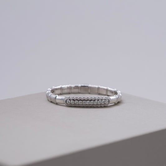 Damaso White Gold Bangle