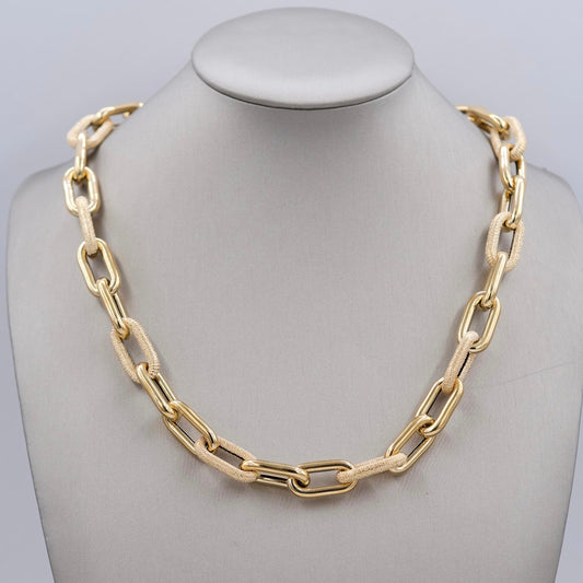 Yellow Gold Chain Necklace 50cm